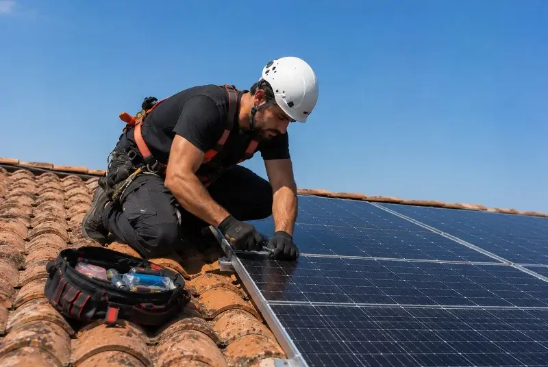 Maintenance et monitoring de panneaux solaires à Coudures